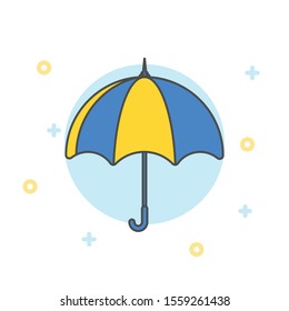 Umbrella Icon vector flat design
