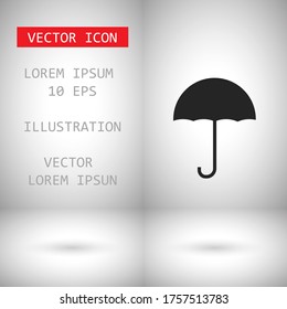 umbrella Icon vector flat design . Lorem Ipsum Illustration design