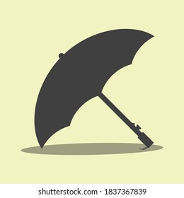 Regenschirm-Icon, Vektorgrafik-Design einzeln auf Farbhintergrund