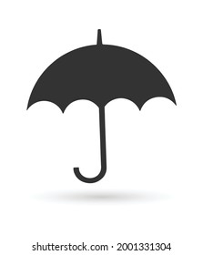 umbrella Icon vector flat design.