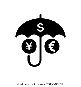diseño plano del vector del icono paraguas