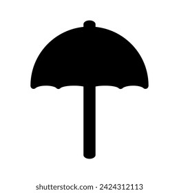 Umbrella Icon vector flat design isolated on white background. Umbrella sign icon. Rain protection symbol.