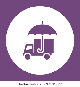 umbrella Icon  vector flat design
