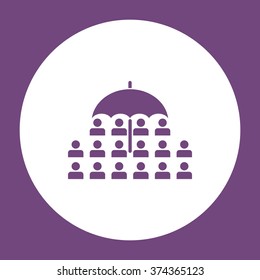 umbrella Icon vector flat design