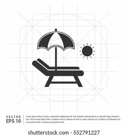 umbrella Icon vector flat design

