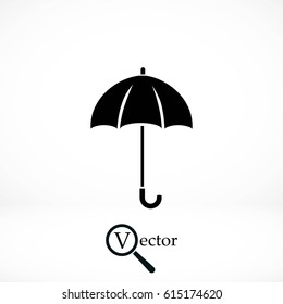 Umbrella icon vector, flat design best vector icon