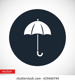 Umbrella icon vector, flat design best vector icon