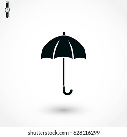 Umbrella icon vector, flat design best vector icon