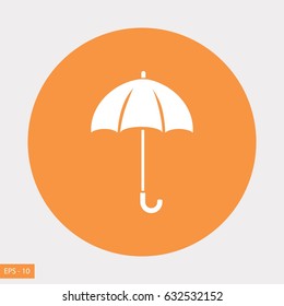 Umbrella icon vector, flat design best vector icon