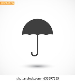 umbrella Icon vector flat design