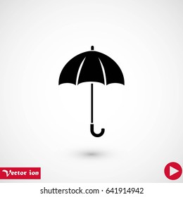 Umbrella icon vector, flat design best vector icon