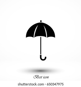 Umbrella icon vector, flat design best vector icon