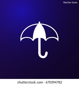 Umbrella Icon vector flat design