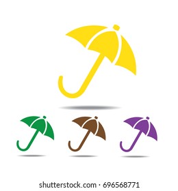 umbrella Icon vector flat design