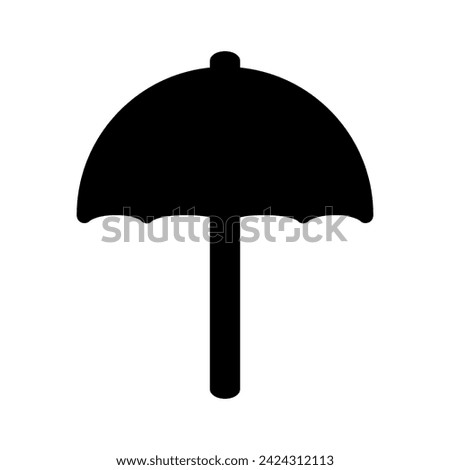 Umbrella Icon vector flat design isolated on white background. Umbrella sign icon. Rain protection symbol.