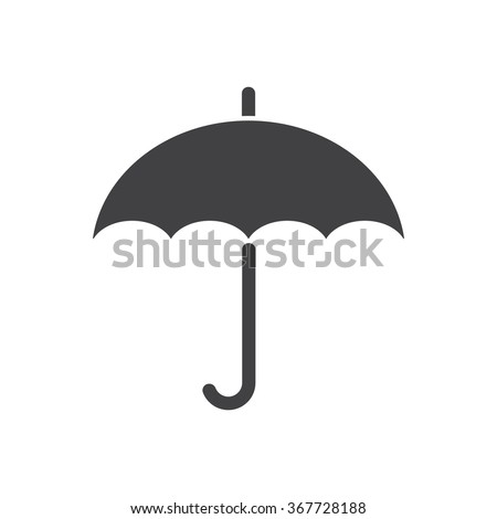 umbrella Icon vector flat design