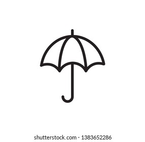 Umbrella icon vector flat style trendy