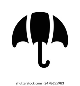 umbrella icon. vector glyph icon for your website, mobile, presentation, and logo design.
