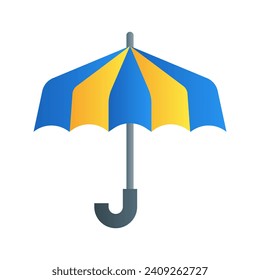 Umbrella icon vector in gradient fill style with high vector quality suitable for ui and spring season
