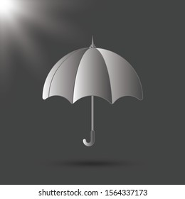 Umbrella Icon vector gray design