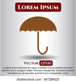 Umbrella icon vector illustration