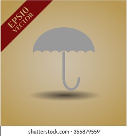 Ilustración vectorial de icono de paraguas
