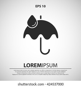 umbrella icon. umbrella vector illustration