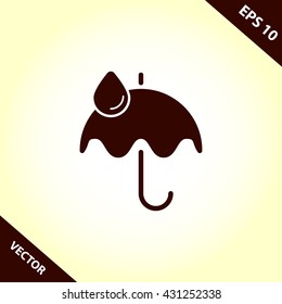 umbrella icon. umbrella vector illustration