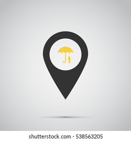 umbrella icon. vector illustration