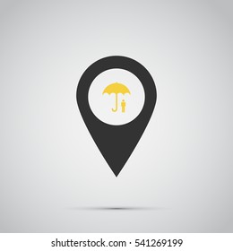 umbrella icon. vector illustration