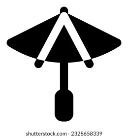 elemento de gráfico de vector de icono paraguas