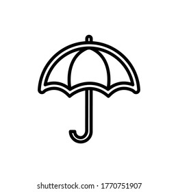 diseño de ilustración de vector de icono paraguas