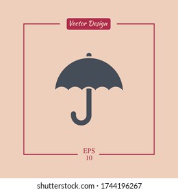 Schirmsymbol Vector Abbildung EPS 10.