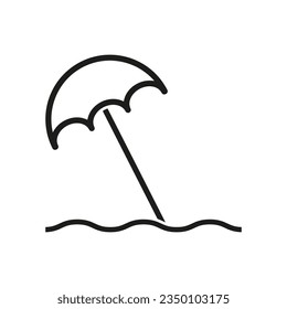 Umbrella icon. Vector illustration. EPS 10.