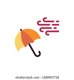 Umbrella Icon Vector Illustration in Flat Style for Any Purpose