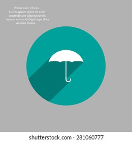 Umbrella icon, vector illustration. Flat design style