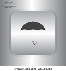 Umbrella icon, vector illustration. Flat design style