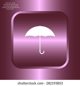 Umbrella icon, vector illustration. Flat design style