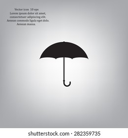 Umbrella icon, vector illustration. Flat design style