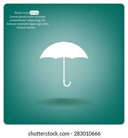 Umbrella icon, vector illustration. Flat design style