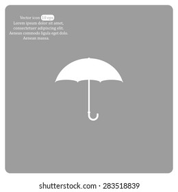 Umbrella icon, vector illustration. Flat design style