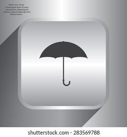 Umbrella icon, vector illustration. Flat design style