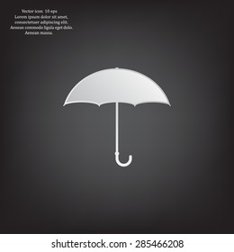 Umbrella icon, vector illustration. Flat design style