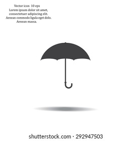 Umbrella icon, vector illustration. Flat design style