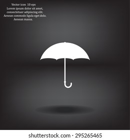 Umbrella icon, vector illustration. Flat design style