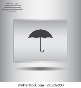 Umbrella icon, vector illustration. Flat design style