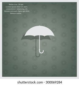 Umbrella icon, vector illustration. Flat design style