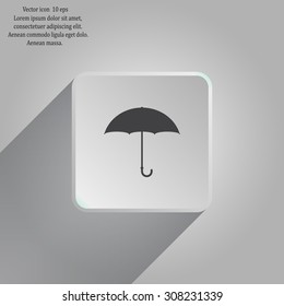 Umbrella icon, vector illustration. Flat design style