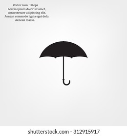 Umbrella icon, vector illustration. Flat design style