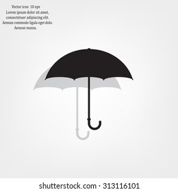 Umbrella icon, vector illustration. Flat design style